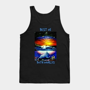 Dolphin seascape Hawaii three worlds space Tank Top